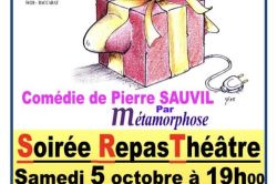 SOIRÉE REPAS-THÉATRE "LA SURPRISE" Le 5 oct 2024