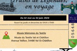 EXPOSITION TRAINS DE LEGENDE EN VOYAGE Du 2 mai au 2 juin 2024