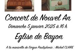 CONCERT DE NOUVEL AN Le 5 janv 2025