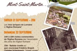 ANIMATIONS À MONT SAINT MARTIN - JOURNÉES DU PATRIMOINE