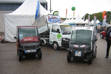 Camion électrique et voitures électriques