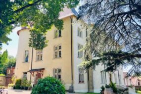 Le château de Morey, près de Nancy, vu depuis l'extérieur.